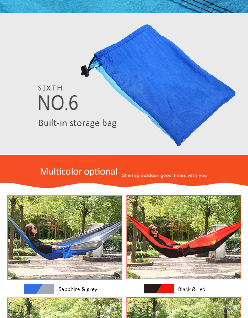 Cheap Goat Tents 1 2 Person Portable Outdoor Camping Hammock With Mosquito Net High Strength Parachute Fabric Hanging Bed Hunting Sleeping Swing Tents 